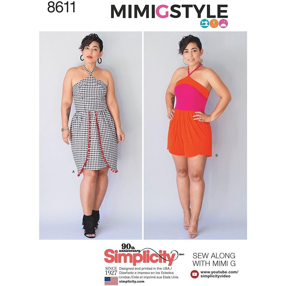 Simplicity Sewing Pattern 8611 Misses Dress Romper by Mimi G Style Size 16-24
